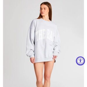 Gray THE BAR oversized sweatshirt